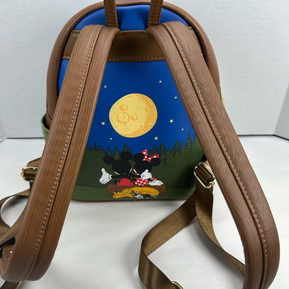 Loungefly Mickey Mouse & Friends Camping Scene Mini Backpack - Exclusive HTF - Picture 9 of 10